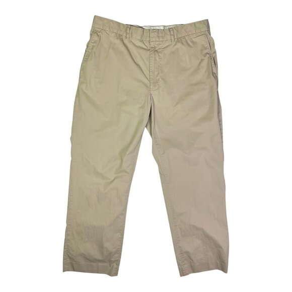 POLO Ralph Lauren 36 Thin Cotton Tan Pants *Hemmed 28.5" Inseam - Picture 1 of 11